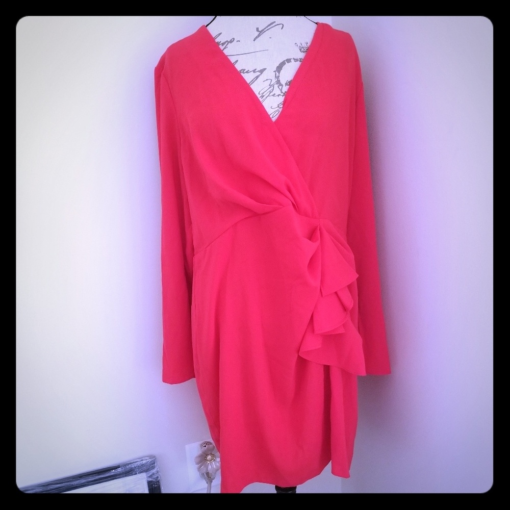 ASOS Design Origami Sexy Red Dress